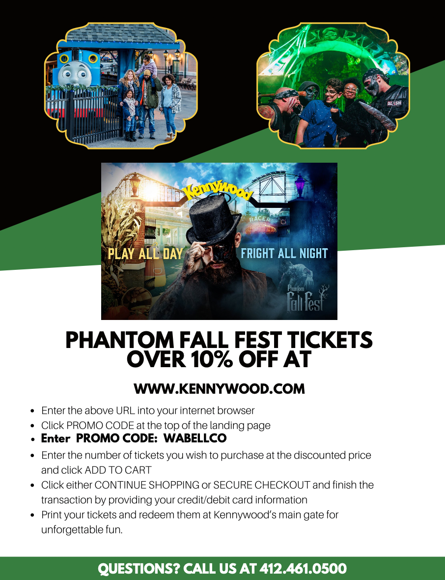 Kennywood Discount Tickets for WABFCU Members